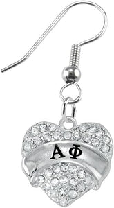 Alpha Phi Earrings, Safe- Hypoallergenic Nickel, Lead Free Licensed Sorority Jewelry Manufacturer