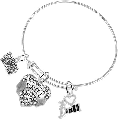 Drill 3 Charm Bracelet Hypoallergenic, Safe-Nickel, Lead & Cadmium Free!