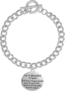 Saint Benedict Protect Me from Harm Prayer, from Evil, from The Devil. Nickle, Lead Cadmium Free