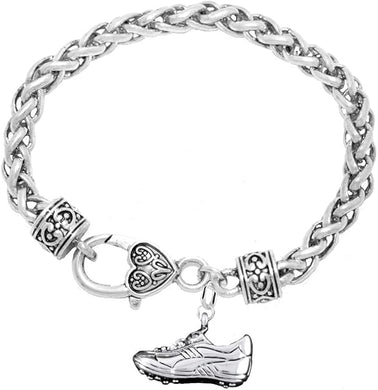 The, Soccer Jewelry Shoe Bracelet Hypoallergenic, Safe-Nickel, Lead Free