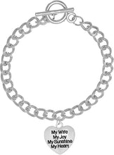 Message Jewelry, My Mom, My Joy, My Sunshine, My Heart, Bracelet, Hypoallergenic, Safe-Nickel, Lead, Free