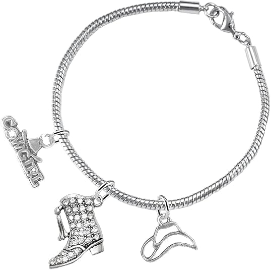 Drill Team Jewelry, Cute Looking 3 Charm Bracelet Hypoallergenic, Safe-Nickel, Lead, and Cadmium Free