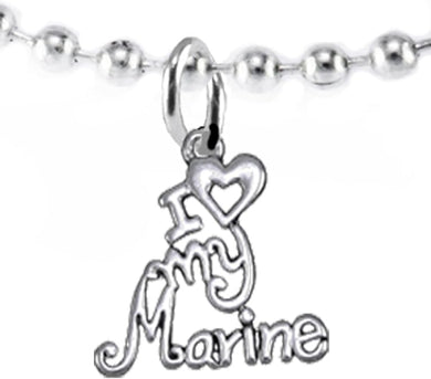 Marine, I Love My Marine, Necklace Hypoallergenic, Safe-Nickel, Lead, Cadmium Free