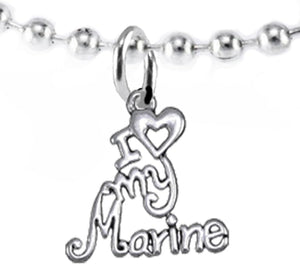 Marine, I Love My Marine, Necklace Hypoallergenic, Safe-Nickel, Lead, Cadmium Free