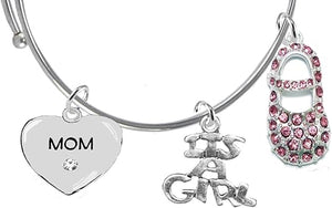 Mom, It's A Girl, Bracelet, Hypoallergenic, Safe-Nickel, Lead, Cadmium Free