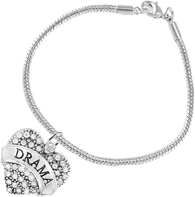 Drama Crystal Heart Hypoallergenic Bracelet. Nickle and Lead Free!