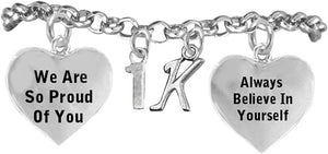1 K Runner Hypoallergenic Always Believe in Yourself Bracelet, Safe-Nickel, Lead & Cadmium Free!