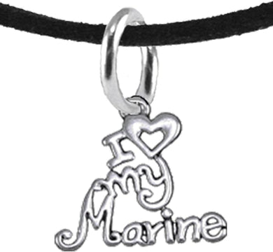 Marine, I Love My Marine, Adjustable Necklace Hypoallergenic, Safe-Nickel, Lead, Cadmium Free