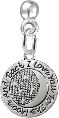 I Love You To The Moon And Back Post Earring Hypoallergenic-Safe, Nickel, Lead & Cadmium Free