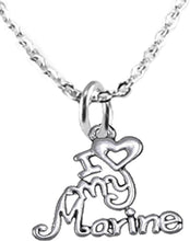 Marine, I Love My Marine, Adjustable Necklace Hypoallergenic, Safe-Nickel, Lead, Cadmium Free