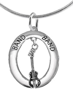 Electric Bass Guitar, Hypoallergenic Adjustable Necklace, Safe-Nickel, Lead And Cadmium Free