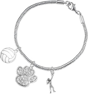 Crystal Paw Volleyball, Adjustable, Safe-Hypoallergenic, Nickel, Lead and Cadmium Free