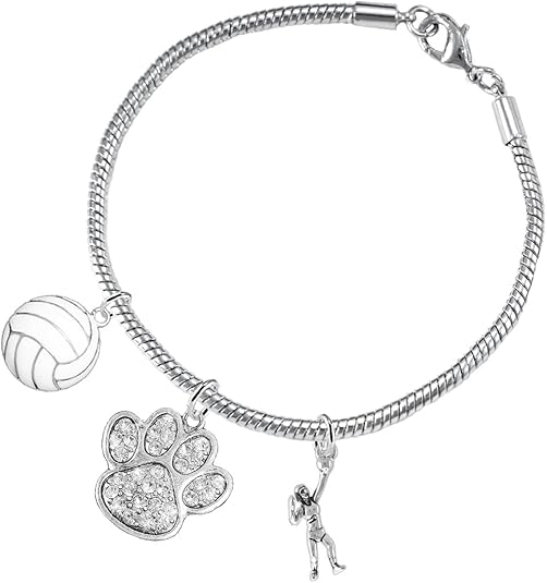 Crystal Paw Volleyball, Adjustable, Safe-Hypoallergenic, Nickel, Lead and Cadmium Free