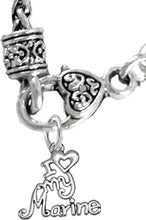 Marine, I Love My Marine, Necklace Hypoallergenic, Safe-Nickel, Lead, Cadmium Free