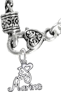 Marine, I Love My Marine, Necklace Hypoallergenic, Safe-Nickel, Lead, Cadmium Free