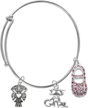 Firefighter's Wife's, It's A Girl, Bracelet, Hypoallergenic, Safe-Nickel, Lead, Cadmium Free