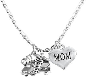 EMT, Mom Adjustable Necklace, Hypoallergenic, Safe-Nickel, Lead, Cadmium Free