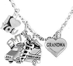 EMT, Grandma Adjustable Necklace, Hypoallergenic, Safe-Nickel, Lead, Cadmium Free