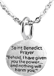 Saint Benedict Protective Charm, and Prayer, Protect Me from Harm, from Evil, from The Devil. Nickle, Lead Cadmium Free