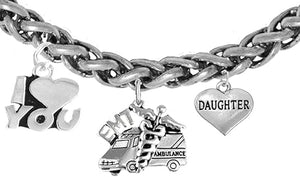 EMT, Daughter Wheat Chain Bracelet, Hypoallergenic, Safe-Nickel, Lead, Cadmium Free