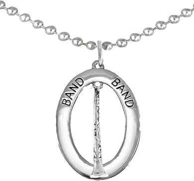 Band Clairinet Hypoallergenic Adjustable Necklace, Safe-Nickel, Lead Free