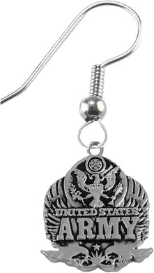 Army Insignia Earrings Hypoallergenic, Safe-Nickel, Lead, Cadmium Free