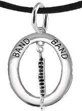 Orchestra-Band Flute Player Hypoallergenic Adjustable Necklace, Safe-Nickel, Lead Free