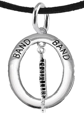 Orchestra-Band Flute Player Hypoallergenic Adjustable Necklace, Safe-Nickel, Lead Free