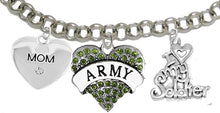Army Mom, I Love My Soldier, Adjustable Hypoallergenic, Safe-Nickel, Lead, Cadmium Free