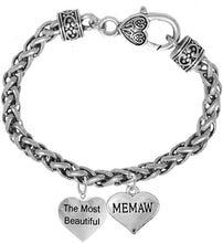 The Most Beautiful Memaw, Hypoallergenic, Safe-Nickel, Lead, Cadmium Free
