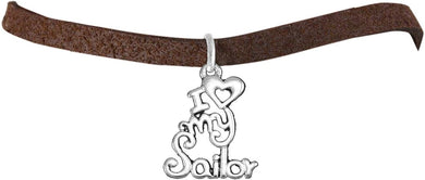 Navy, I Love My Sailor, Adjustable Bracelet Hypoallergenic, Safe-Nickel, Lead, Cadmium Free