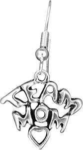 Team Mom Charm Fishhook Earring Hypoallergenic, Safe-Nickel, Lead & Cadmium Free!