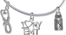 EMT, I Love My EMT, Add-A-Charm Bracelet, Hypoallergenic, Safe-Nickel, Lead, Free