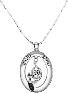 Orchestra-Band French Horn Player, Hypoallergenic Adjustable Necklace, Safe-Nickel, Lead Free