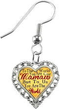 Mamaw Heart Charm Fishhook Earring Hypoallergenic, Safe-Nickel, Lead & Cadmium Free!