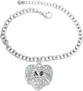 Alpha Phi- Licensed Sorority Jewelry Manufacturer, Hypoallergenic Safe Adjustable Fits Anyone