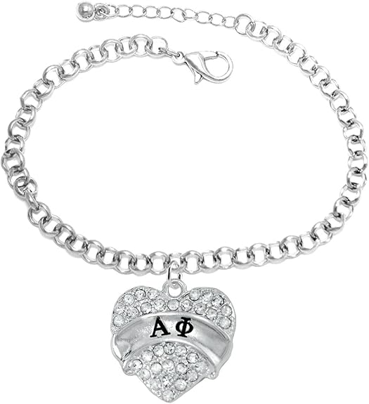 Alpha Phi- Licensed Sorority Jewelry Manufacturer, Hypoallergenic Safe Adjustable Fits Anyone