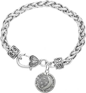 Mother's Day Jewelry, Mom Jewelry, Grandma Jewelry, I Love You To The Moon And Back Bracelet, Safe, Nickel, Lead, Free!
