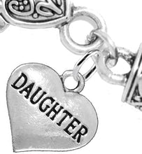 Daughter Heart Charm Bracelet Hypoallergenic, Safe, Nickel, Lead & Cadmium Free!