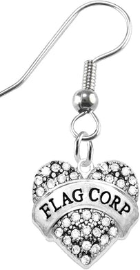 Flag Corp Crystal Heart Earrings, Safe-Hypoallergenic, Nickel, Lead & Cadmium Free!
