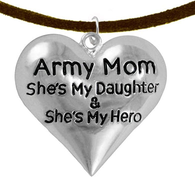 Army, Enlisted Daughter, My Daughter is My Hero, Adjustable, Hypoallergenic, Safe-Nickel, Lead Free