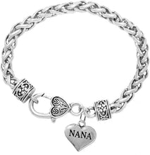 Nana Heart Charm Bracelet Hypoallergenic, Safe, Nickel, Lead & Cadmium Free!