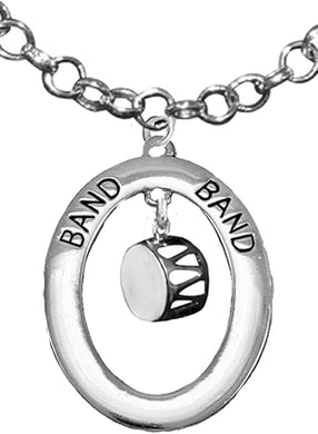 Drum, Hypoallergenic Adjustable Necklace, Safe-Nickel, Lead And Cadmium Free