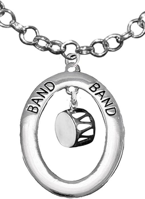 Drum, Hypoallergenic Adjustable Necklace, Safe-Nickel, Lead And Cadmium Free
