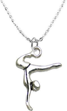 Gymnast Standing On Hands Necklace Safe-Nickel, Lead & Cadmium Free!