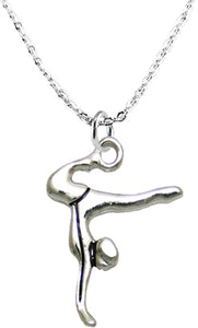 Gymnast Standing On Hands Necklace Safe-Nickel, Lead & Cadmium Free!