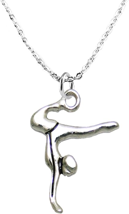 Gymnast Standing On Hands Necklace Safe-Nickel, Lead & Cadmium Free!