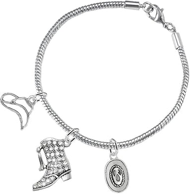 Drill Team Jewelry, Cute Looking 3 Charm Bracelet Hypoallergenic, Safe-Nickel, Lead, and Cadmium Free