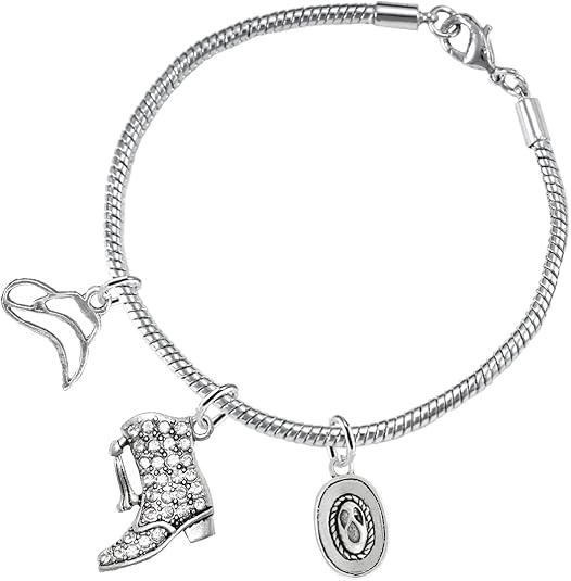 Drill Team Jewelry, Cute Looking 3 Charm Bracelet Hypoallergenic, Safe-Nickel, Lead, and Cadmium Free