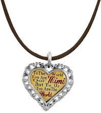Mimi Heart Charm Necklace Hypoallergenic, Adjustable, Safe, Nickel, Lead & Cadmium Free!